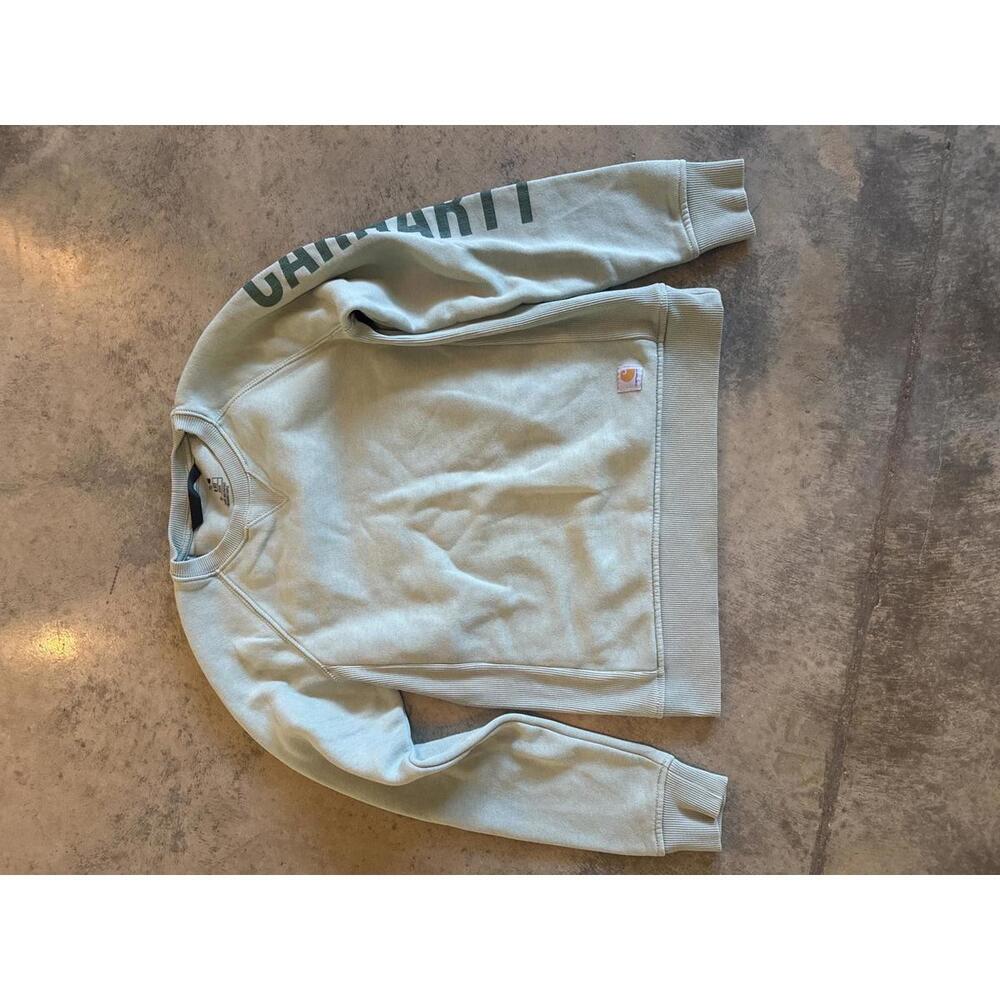 Carhartt Women’s Sweatshirt Light Green Size Small